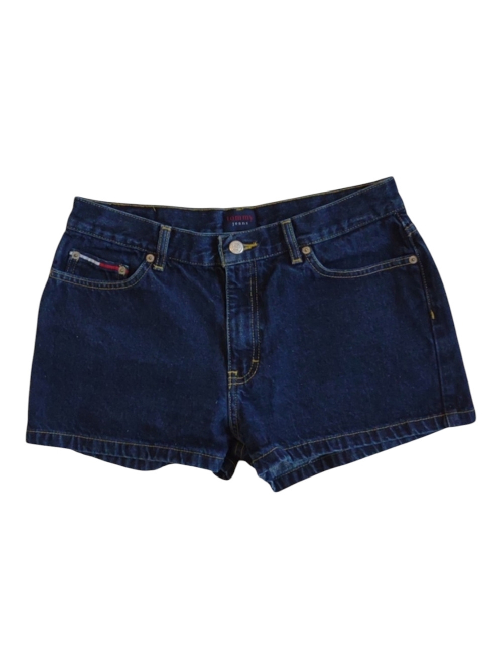 Vintage Tommy Hilfiger Shorts Y2K Denim TOMMY HIPSTER Size 11 junior 100% Cotton